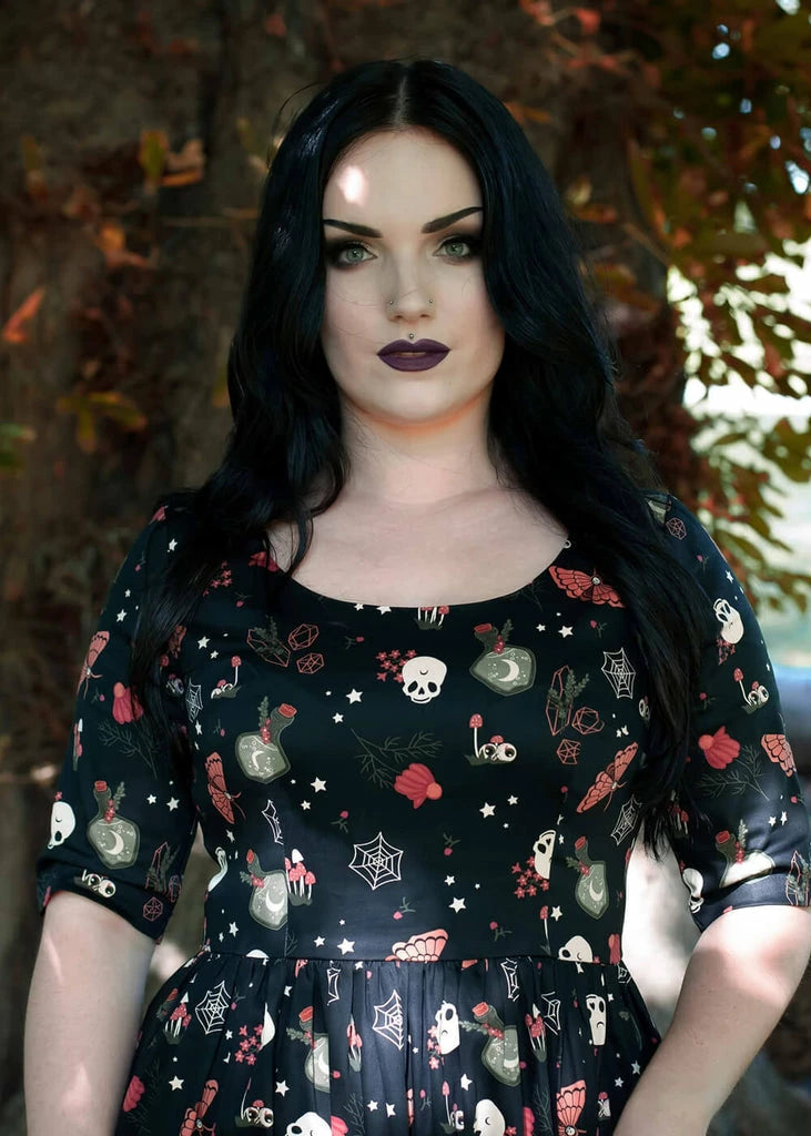 Witches Garden 50’s Swing Dress