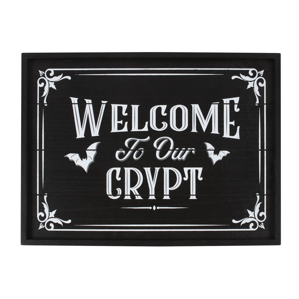 Welcome to Our Crypt Wall Plaque