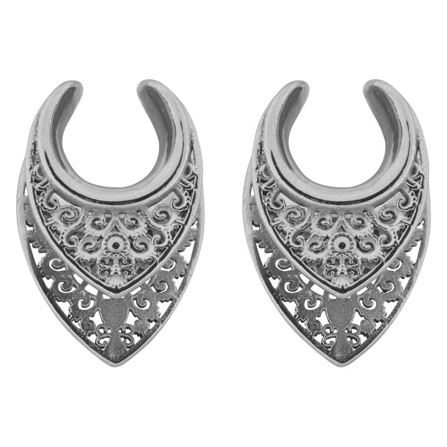 Silver Oriental Ear Saddles