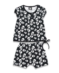 Polka Skulls Baby Pajama Set