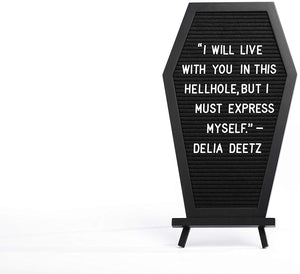 Coffin Letter Board