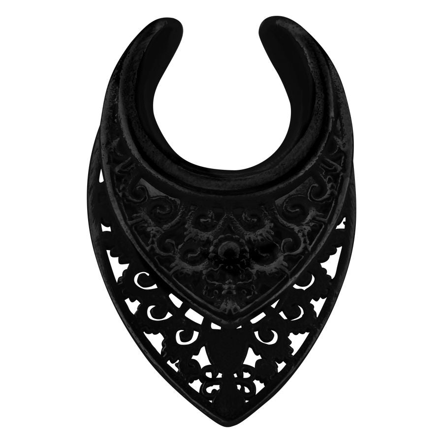 Black Oriental Ear Saddles