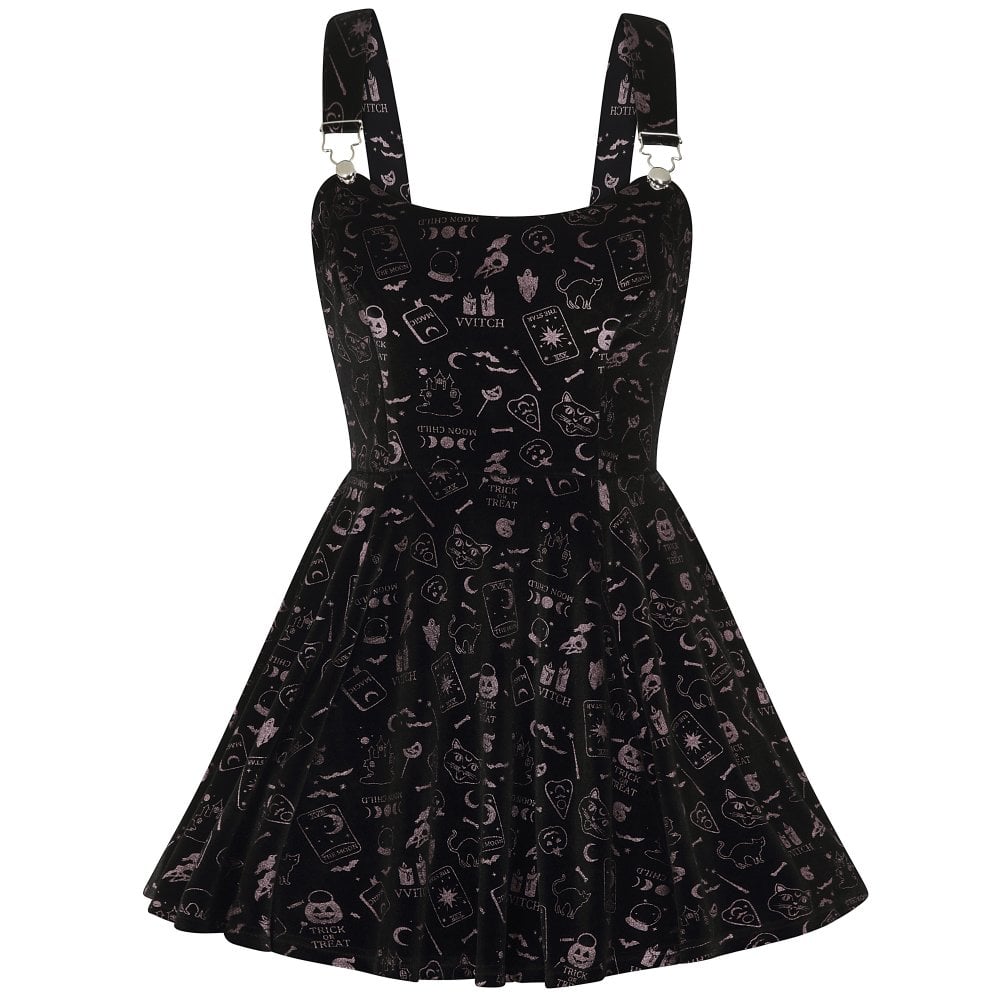 Rochelle Spooky Velvet Skater Dress