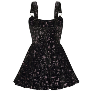 Rochelle Spooky Velvet Skater Dress