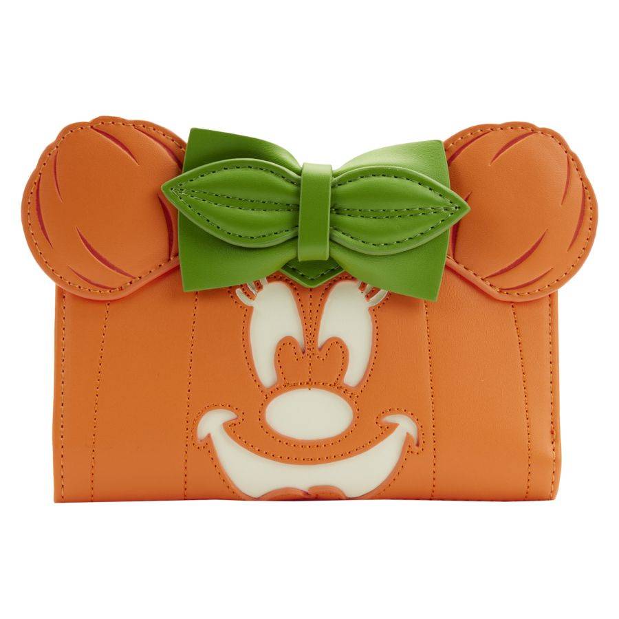 Disney | Minnie Mouse Pumpkin Glow Face Flap Purse