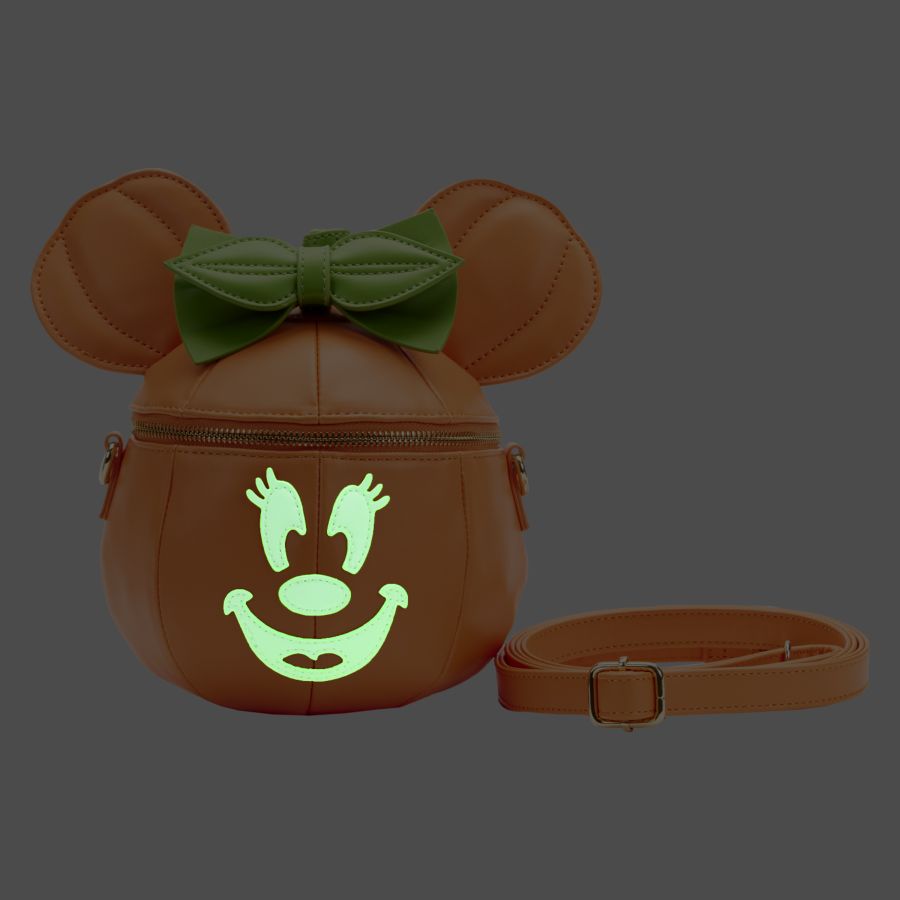 Disney | Minnie Mouse Pumpkin Glow Face Crossbody Bag